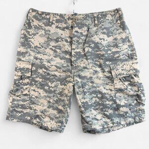 US Army Surplus ACU Digital Camo Cargo Shorts Medium Regular 31 Military Combat